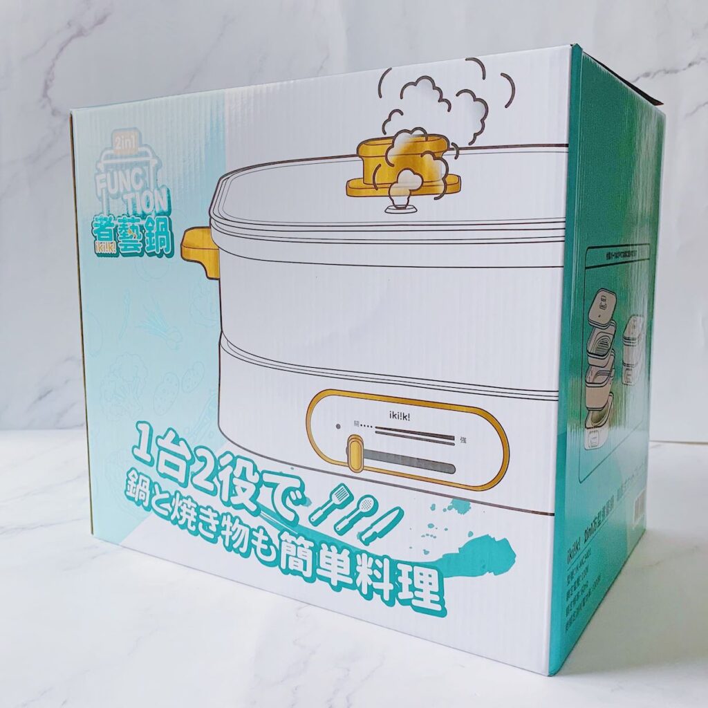 ikiiki 方形煮藝鍋 外盒示意圖
